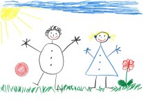 selbstgemaltes Kinderbild