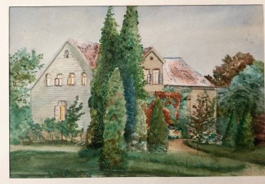 Aquarell von Brockhagener Kantorhaus