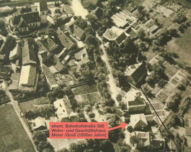 Luftbild Bahnhofstraße um 1930