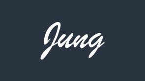 Aufschrift Jung