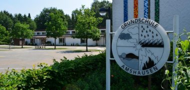 Schulhof der Grundschule Amshausen