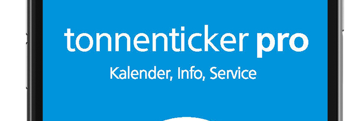 Startseite der Abfall-App Tonnenticker Pro